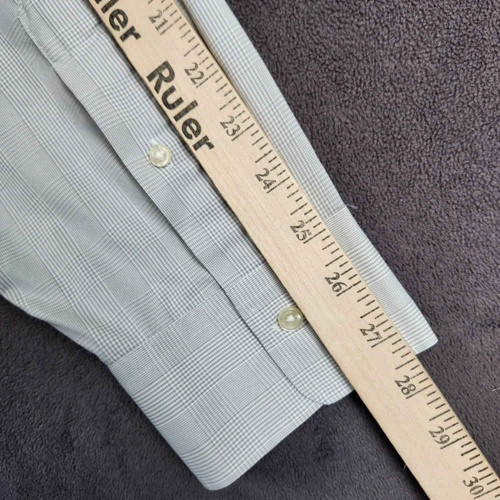 Polo Ralph Lauren Performance Shirt Mens XXL Gray White Micro Check Classic Fit